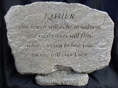 Weathered Cement Stone &quot;Father&quot;