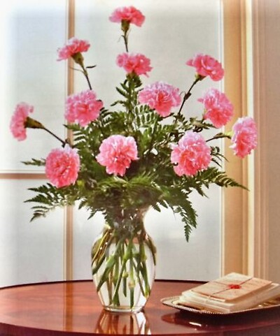 Carnation Vase Arrangement