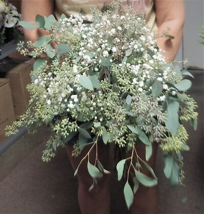 AF Seeded Eucalyptus Bridal Bouquet