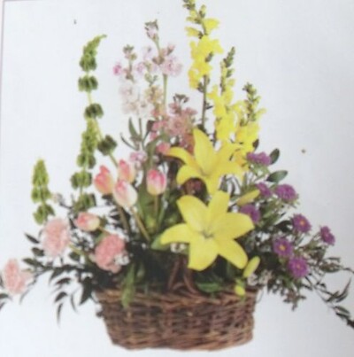 AF Spring Flowers in a Basket
