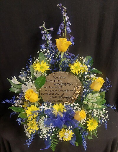 You Left Us Beautiful Memories, Fresh in Yellows, Blues and Whites