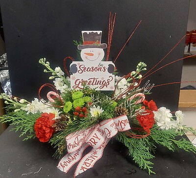 Snowman Season Greetings in Fresh