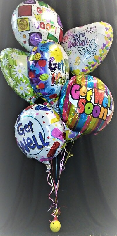 AF Balloon Bunch With Smiley Weight
