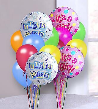 New Baby Balloon Bunch