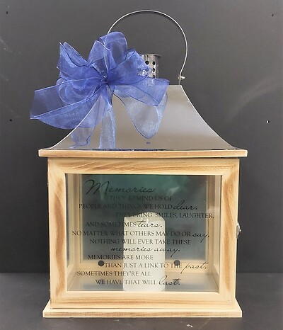 AF Large Wooden Memories Lantern