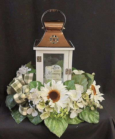 Keepsake Lantern with Led Candle, Memory Becomes A Treasure Design 4