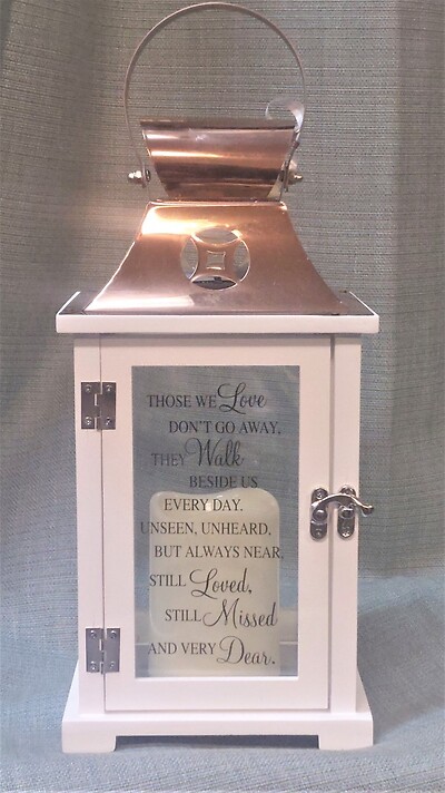 Keepsake Lantern with Led Candle-Those We Love