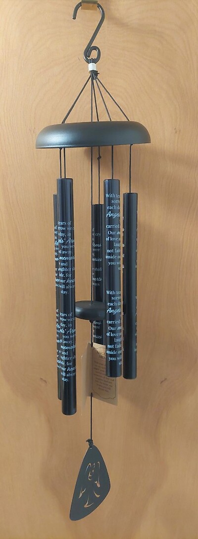 AF 30&quot; Black Sonnet Chime, &quot;Angels&#039; Arms&quot; (Chime Only)