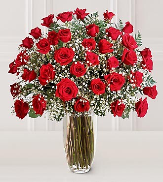 Arnold Florist Premium 3 Dozen Long Stemmed Red Rose Bouquet