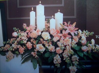 Candle Casket Spray