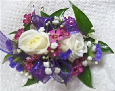Arnold Florist Purple Mixed Corsage