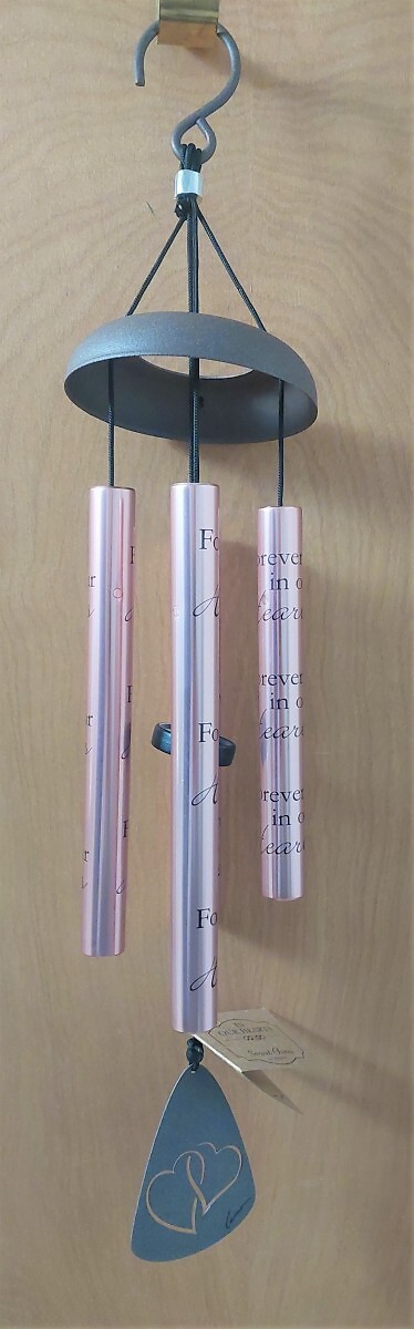 AF 21&quot; Rose Gold Chime, &quot;Forever in our hearts&quot;(Chime Only)