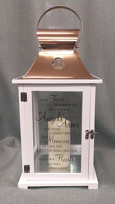 AF Larger White Lantern, Angels&#039; Arms