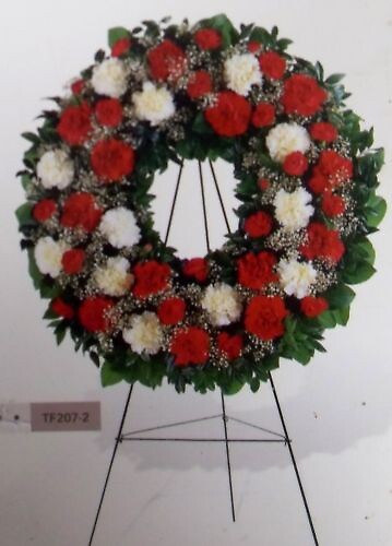 AF Red and White Wreath