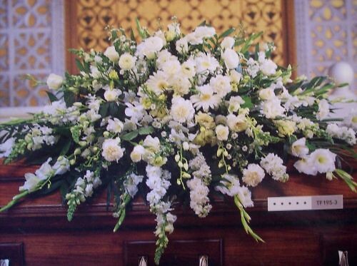 All White Casket Spray (Large) : Arnold, MO Florist : Same Day Flower ...