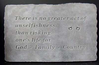 Weathered Cement No Greater Act of Unselfishness