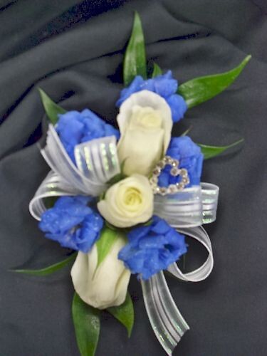 Arnold Florist Elegant Wonders Wrist Corsage w/ Rhinestone Heart