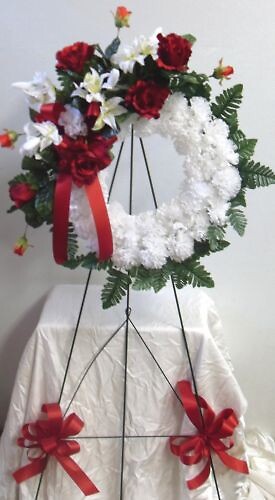 White Carnation Wreath