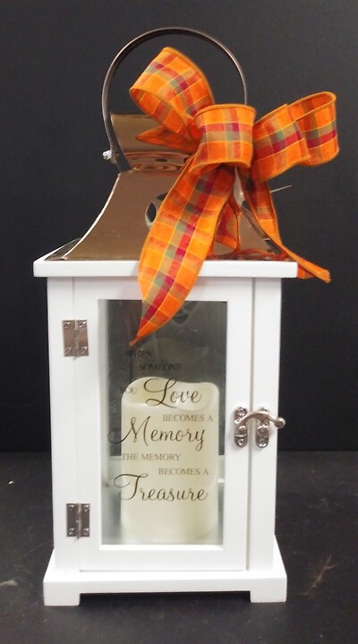 Fall Keepsake Lantern with Led Candle