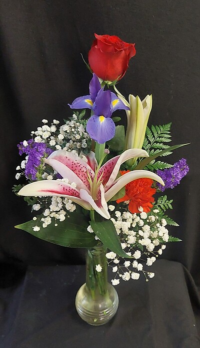Arnold Florist Spring Mixed Bud Vase