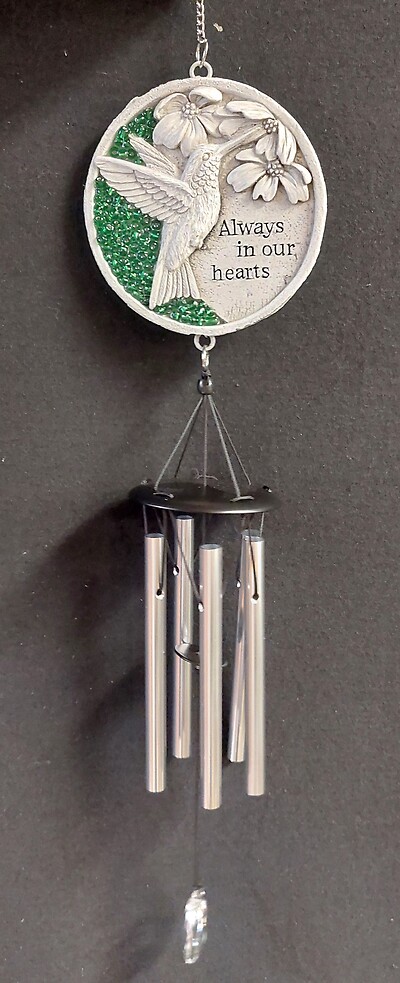 AF Beadwork Hummingbird Chime, In Our Hearts