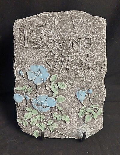 AF Small Weathered Cement Stone, Mother in Blue