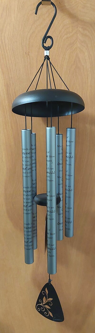 AF 30&quot; Charcoal Sonnet Chime, Winds of Heaven