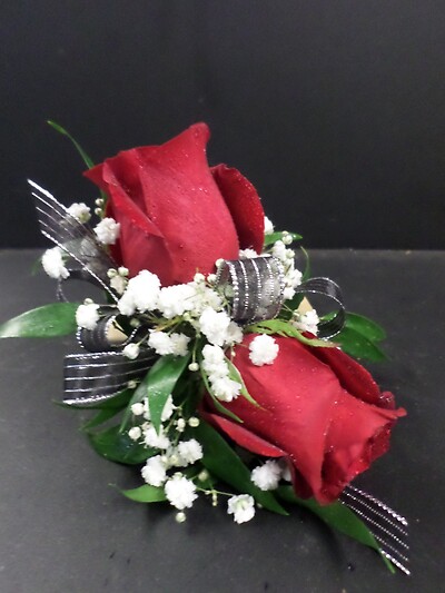 AF Large Red Rose Wrist Corsage (can pick your colors)