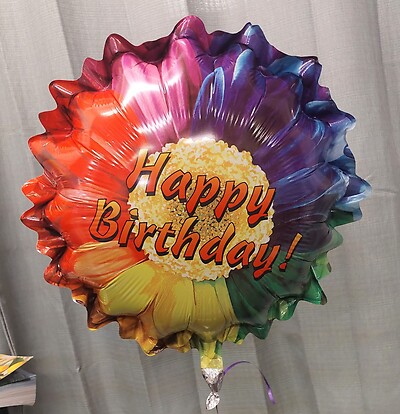 AF Flower Happy Birthday Balloon