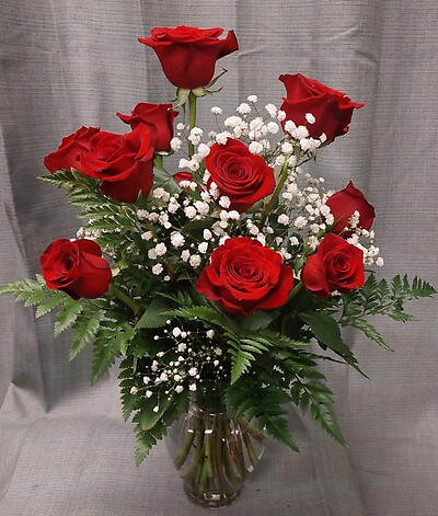 AF 12 Red Roses Arranged