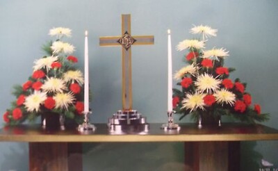 Red and White Bouquets