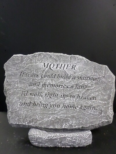 Weathered Cement Stone &quot;Mother&quot;