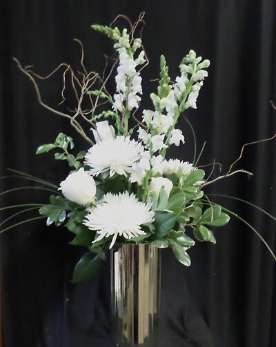 AF White Remembrance Vase