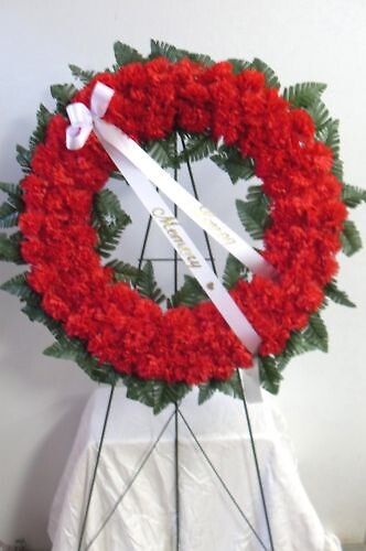 AF Red Carnation Wreath