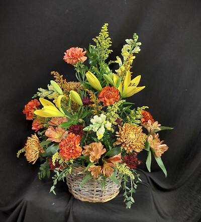 AF Table Basket in Fall Display 1