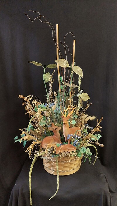 AF Family Deer Arrangement-SILK