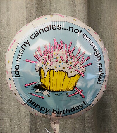 Too Many Candles...Not Enough Cake, Birthday Balloon