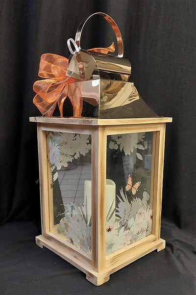 AF In Our Hearts Large Wooden Lantern