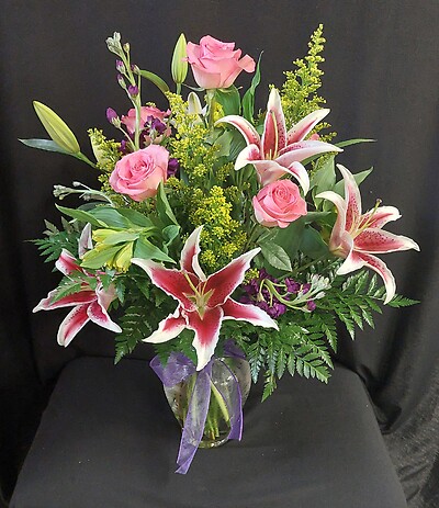 Colorful Stargazer Mixed Vase
