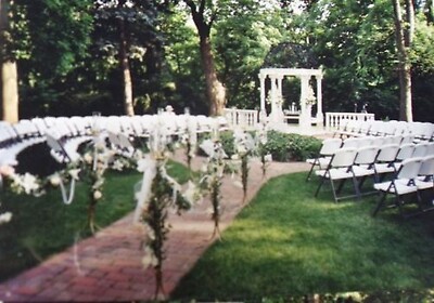 Decorated Aisle Candles