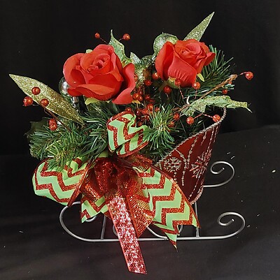 AF Merry and Bright Silk Sleigh
