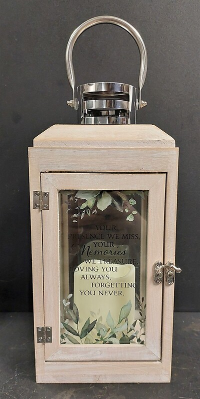 AF Light Wooden Lantern, &quot;Memories&quot;