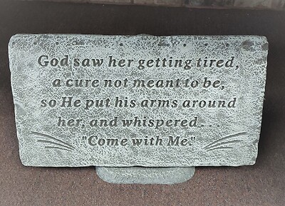 Weathered Cement Stone, God Saw Her