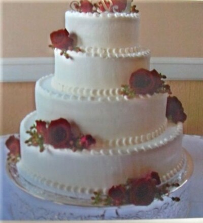 Cake Flowers Red Roses