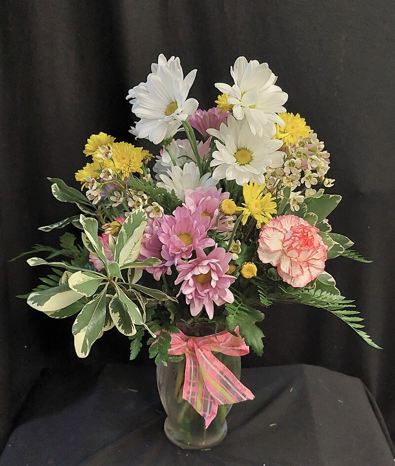 AF Daisy Poms and Carnation Mix Arnold, MO Florist Same Day Flower