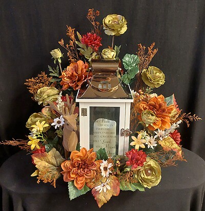 AF Memorial Lantern Silk Display 25, Those We Love with Deer