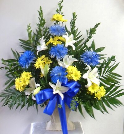 AF Blue and Yellow Bouquet