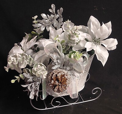 AF Winter White Silk Sleigh Design 5