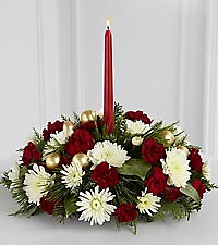 AF Christmas Centerpiece with 1 candle
