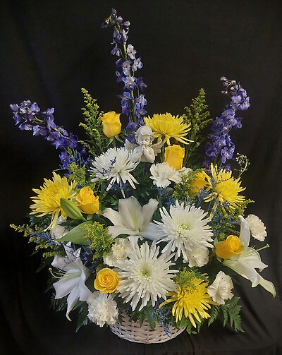 AF Basket of Fresh with Angel Pick